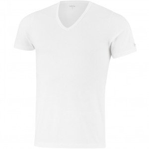 IMPETUS T-shirt Col V Homme Microfibre THERMO Blanc