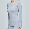 T-shirt manches longues Femme THERMO Gris et Uni