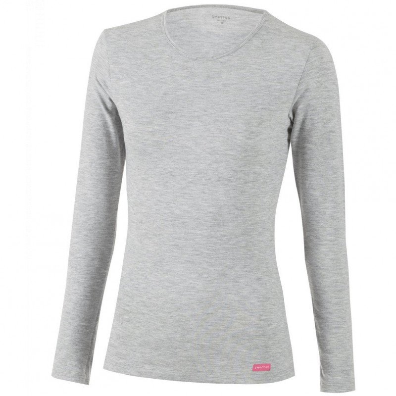 T-shirt manches longues Femme THERMO Gris et Uni