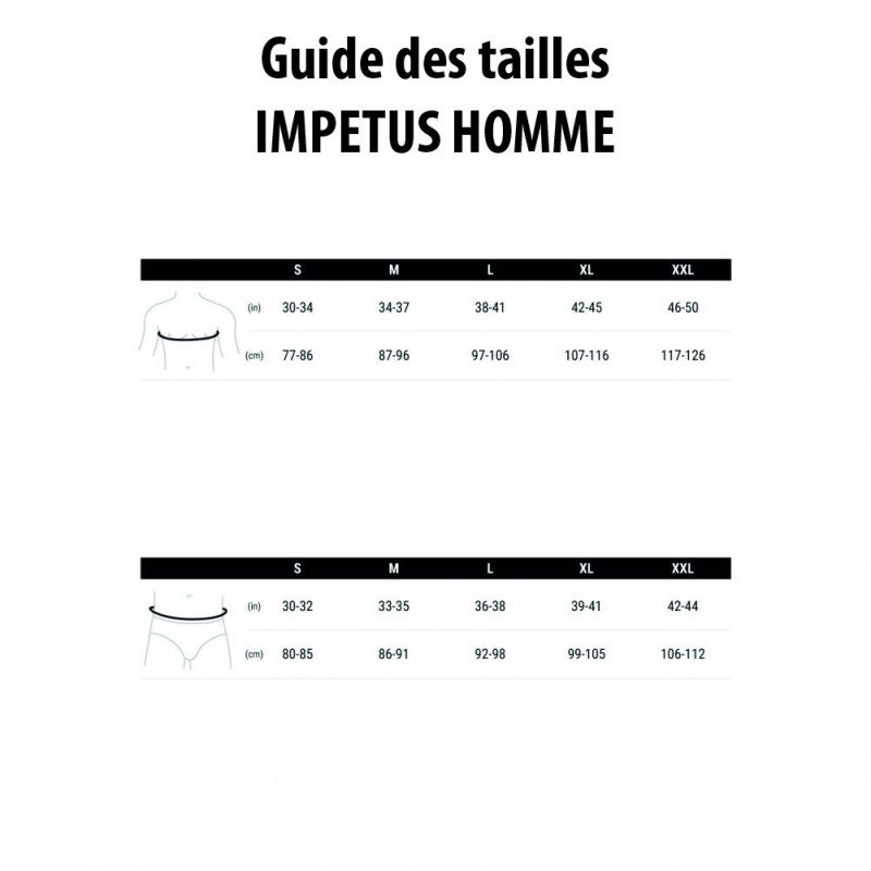 IMPETUS T-shirt Col V Homme Microfibre THERMO Noir