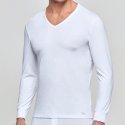 IMPETUS T-shirt manches longues Col V Homme Microfibre THERMO Blanc