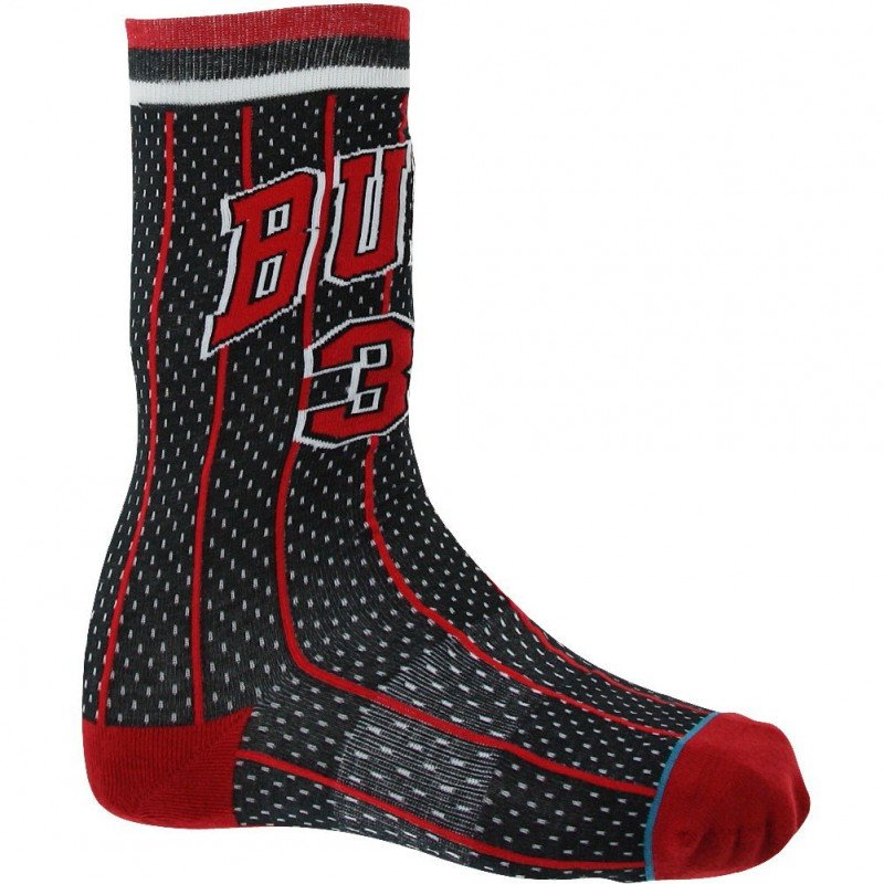 Chaussettes Mixte BULLS96 Noir et Rouge