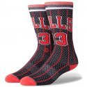 STANCE Chaussettes Mixte Microcoton BULLS96 Noir Rouge NBA