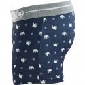 NO PUBLIK Boxer Homme Microfibre SNOW BEAR Marine Gris