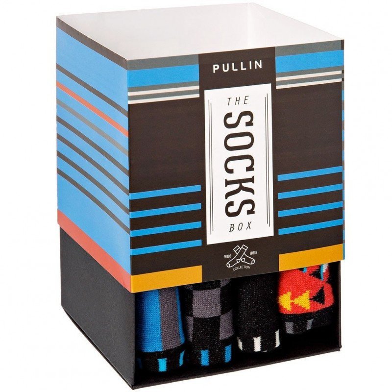 LOT DE 4 Chaussettes Chaussettes Mixte PACK30 Noir et Multicolore