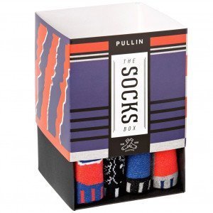 PULL IN 4 paires de Chaussettes Mixte Coton PACK32 Bleu Rouge