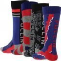 PULL IN Lot de 4 paires de Chaussettes Mixte Coton PACK32 Bleu Rouge