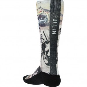 PULL IN Chaussettes Mixte Coton CHOPPER Gris Noir