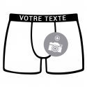 HERITAGE Boxer homme Microfibre 100% PERSONNALISABLE Fabriqué en France