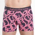 AUBADEMEN Boxer Homme Coton Modal MIXSFP Marine Rose STADE FRANCAIS PARIS