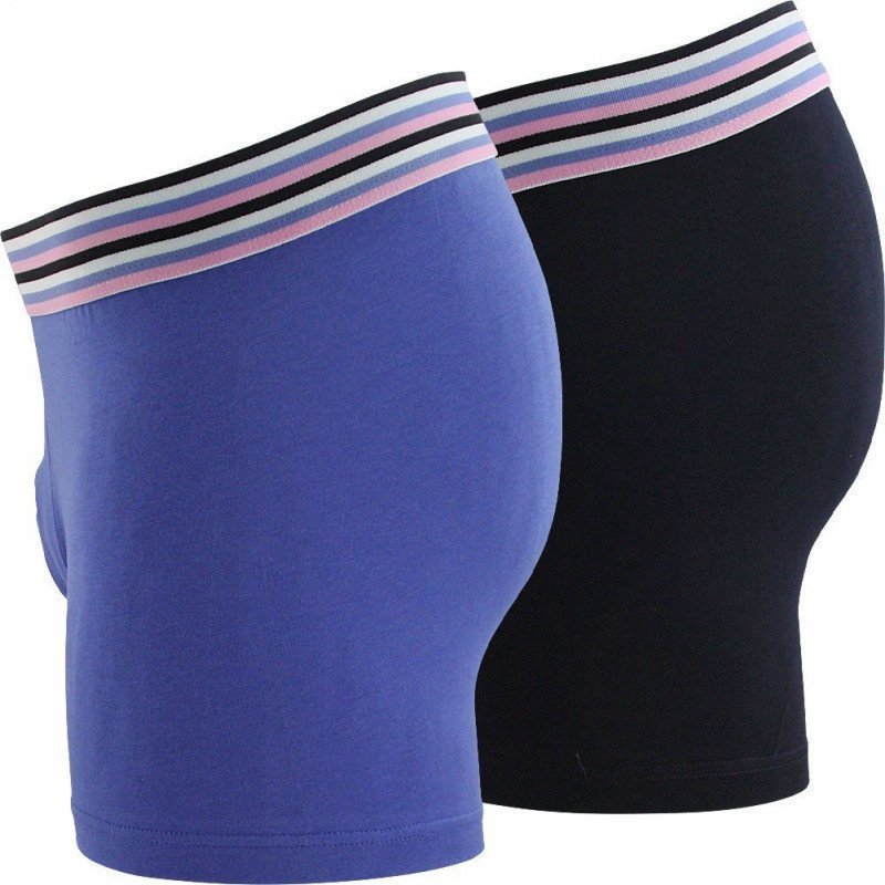 LOT DE 2 Boxer Sous-vêtements Homme LIGNECX2 Bleu et Marine