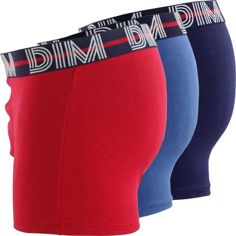 LOT DE 3 Boxer Sous-vêtements Homme POWERFULL Bleu et Cobalt