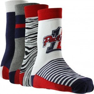 PULL IN 4 paires de Chaussettes Mixte Coton PACK25 Bleu Blanc