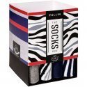 PULL IN Lot de 4 paires de Chaussettes Mixte Coton PACK25 Bleu Blanc