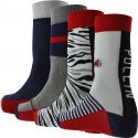 PULL IN Lot de 4 paires de Chaussettes Mixte Coton PACK25 Bleu Blanc