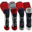 LOT DE 4 Chaussettes Chaussettes Mixte PACK25 Bleu et Blanc