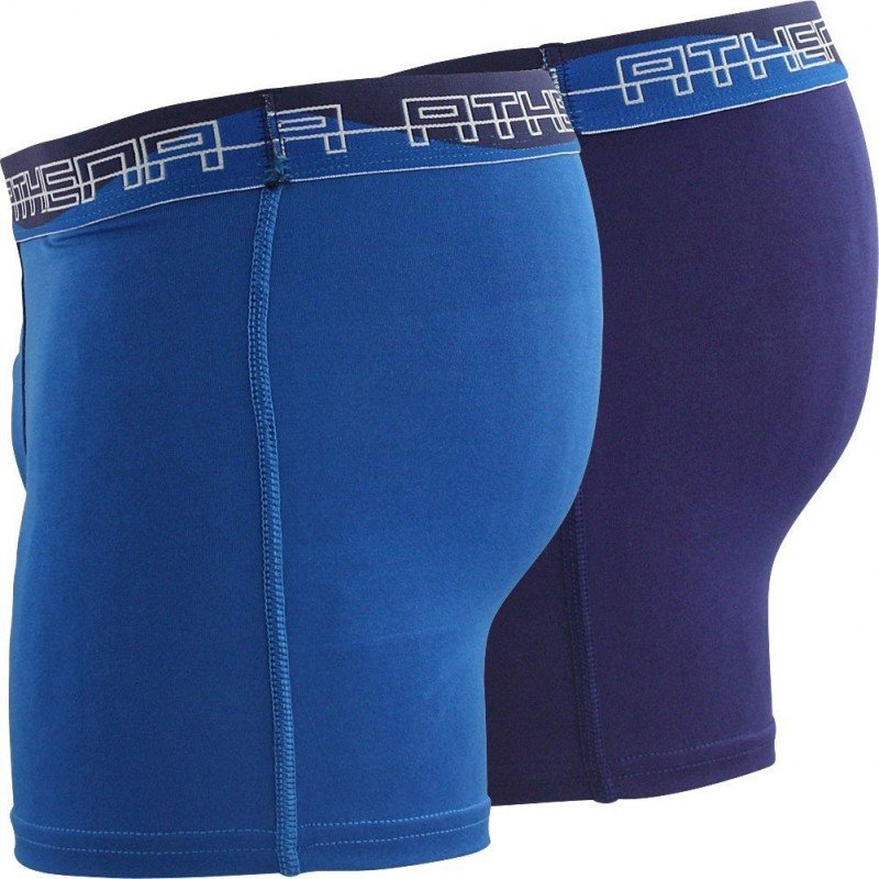 ATHENA Lot de 2 Boxers Homme Modal ULTRA SOFT Marine Bleu