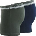 LOT DE 2 Boxer Sous-vêtements Homme BIO Bleu et Etain