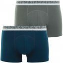 LOT DE 2 Boxer Sous-vêtements Homme BIO Bleu et Etain
