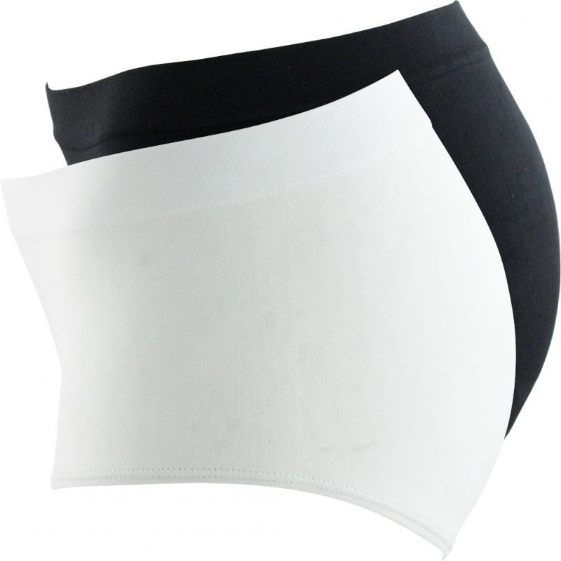 DIM Lot de 2 Boxers Femme Microfibre ECO Noir Blanc