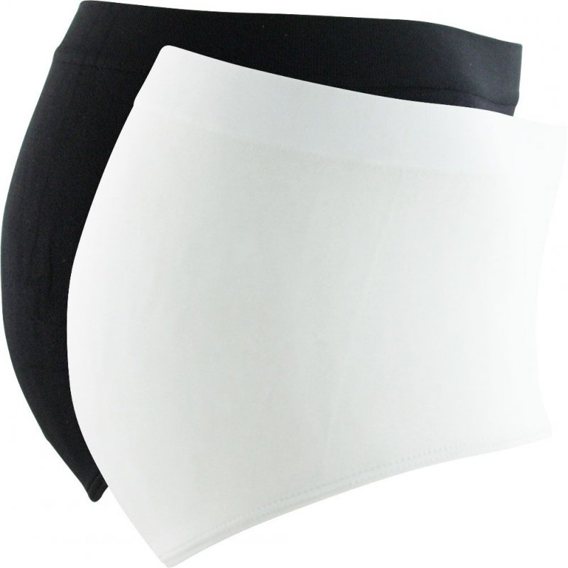 DIM Lot de 2 Boxers Femme Microfibre ECO Noir Blanc