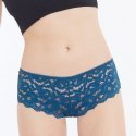 LOT DE 2 Shorty Sous-vêtements Femme DENTELLE Noir et Bleu
