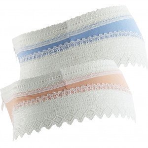 DIM 2 Shortys Femme Coton Dentelle SEXY FASHION Bleu doux Peche