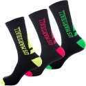 OFFICIAL US MARSHALL Lot de 3 paires de Chaussettes Homme Coton TENF Noir Multicolore