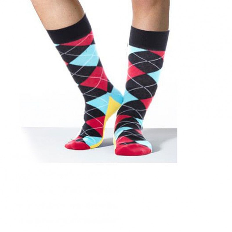 CRAZYSOCKS Chaussettes Homme Coton BUR Noir Multicolore