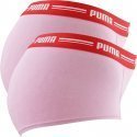 PUMA Lot de 2 Boxers Femme Coton ICONIC Pink Red