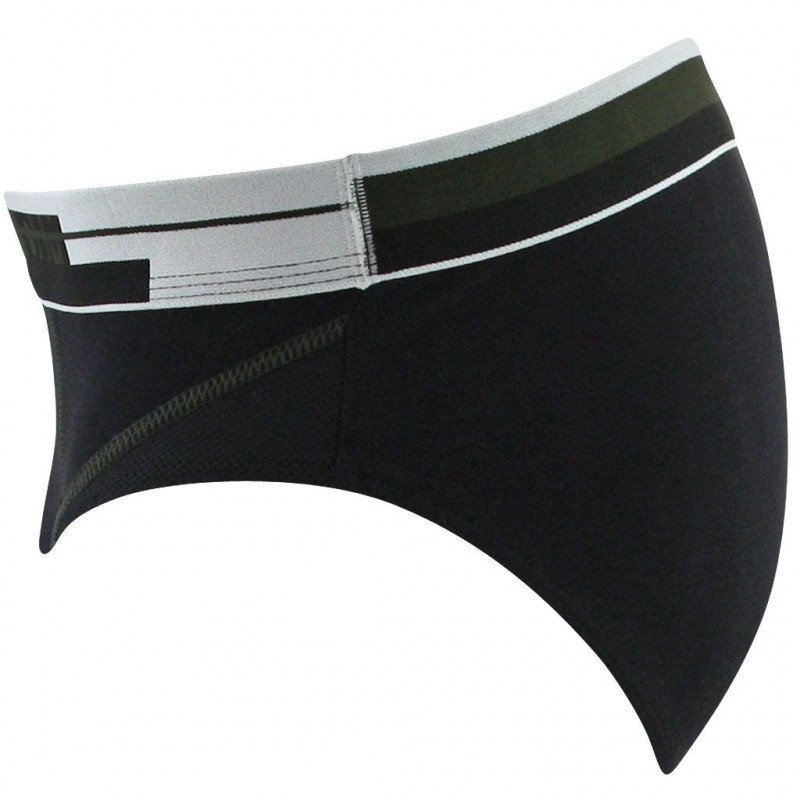 Slip Homme SPORT18 Noir et Kaki