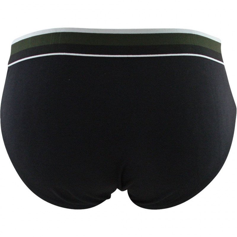 Slip Homme SPORT18 Noir et Kaki