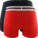 PUMA Lot de 2 Boxers Homme Coton PLACED LOGO Noir Rouge