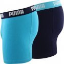 PUMA Lot de 2 Boxers Homme Coton BASIC Bleu Marine