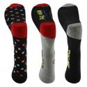 NO PUBLIK Lot de 3 paires de Chaussettes Homme Coton CHARACTERS Noir Rouge Gris PAC MAN