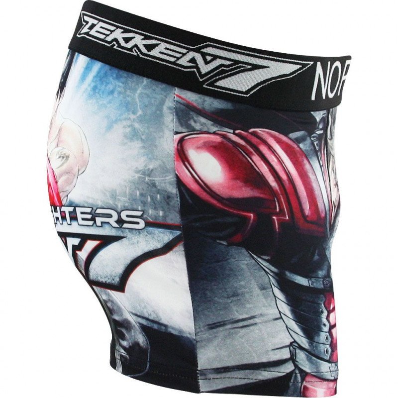 NO PUBLIK Boxer Homme Microfibre STYLE Gris Rouge TEKKEN