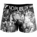 NO PUBLIK Boxer Homme Microfibre VINTAGE Noir Gris TEKKEN