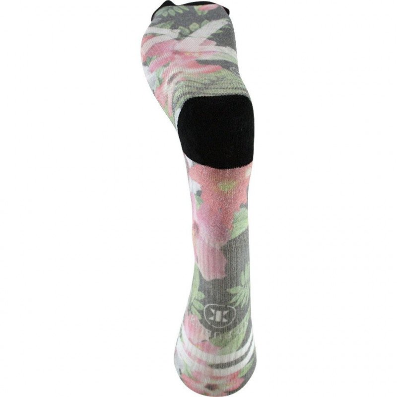 Chaussettes Homme JUNGLE FLOWERS Noir et Rose