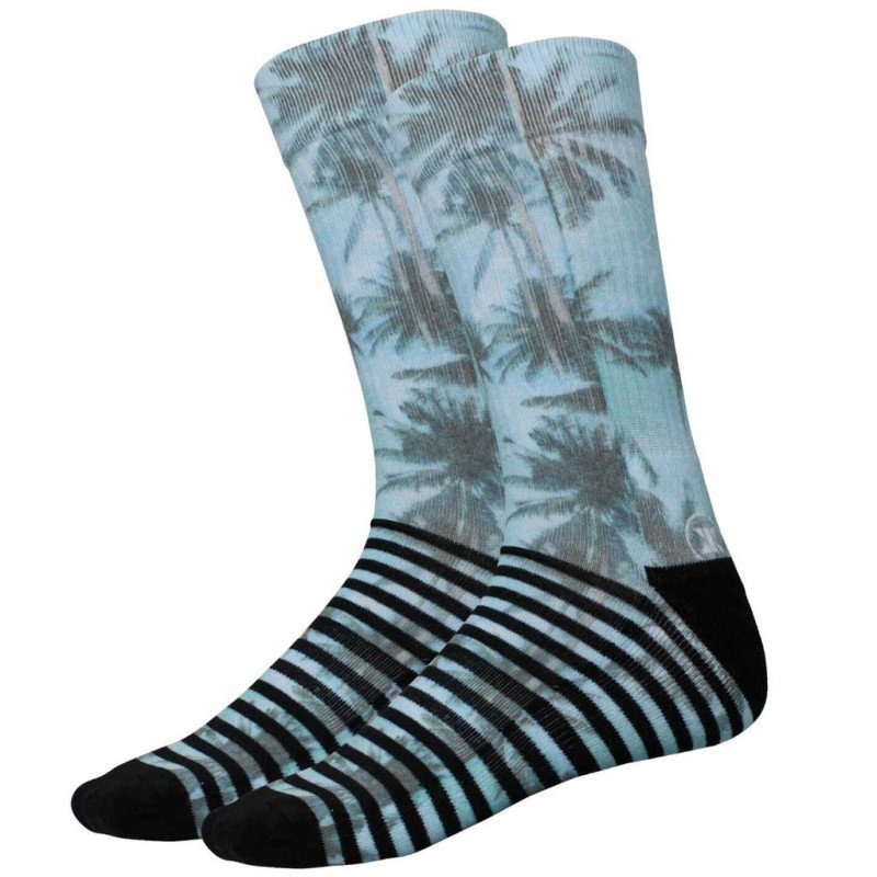 NO PUBLIK Chaussettes Homme Coton PALM Bleu Noir