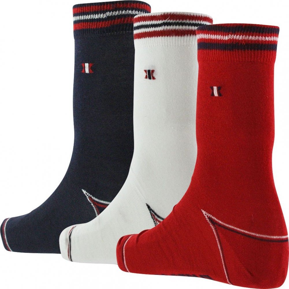 Chaussettes Thin 3 paires Rouge Pointure 43-46 Adulte Homme
