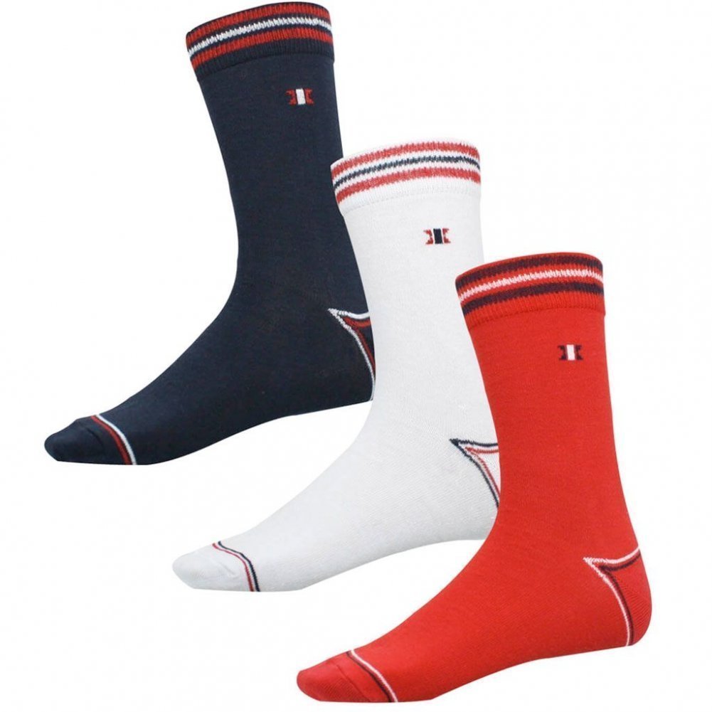 Chaussettes Sport Coeur Bleu Blanc Rouge - Made in France - Cocorico