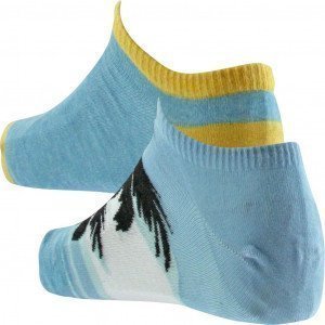LEVI'S 2 paires de Socquettes Mixte Coton SUNSET Jaune Bleu