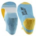 LOT DE 2 Socquettes Chaussettes Mixte SUNSET Bleu et Jaune
