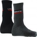LEVI'S Lot de 2 paires de Chaussettes Mixte Coton SPRTSWR Anthracite Noir