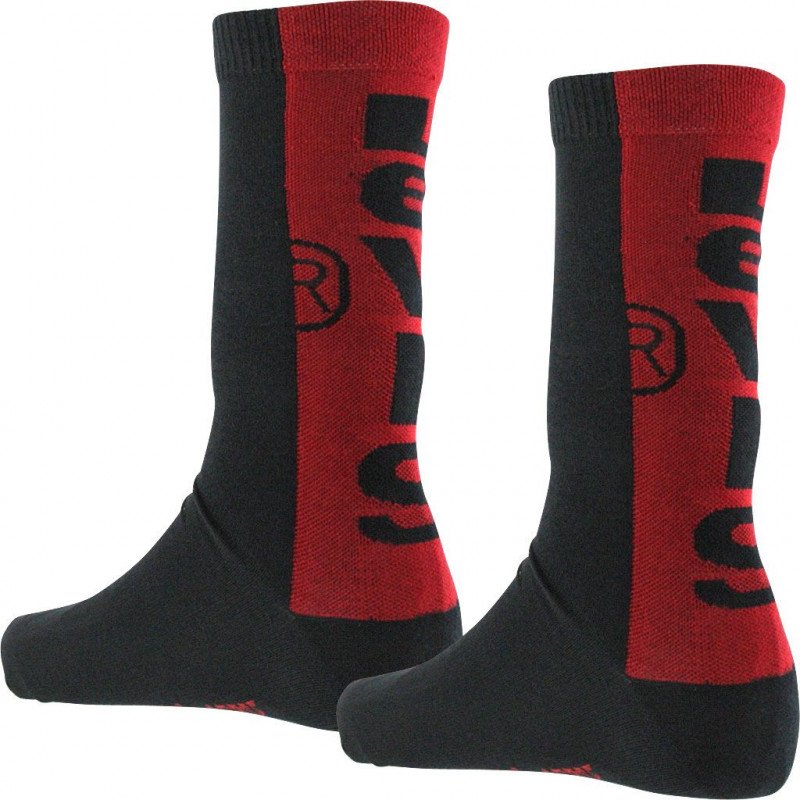 LEVI'S Lot de 2 paires de Chaussettes Mixte Coton TAB Noir Rouge