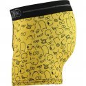 NO PUBLIK Boxer Homme Microfibre ABSTRACT Jaune Noir THE SIMPSONS