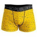 NO PUBLIK Boxer Homme Microfibre ABSTRACT Jaune Noir THE SIMPSONS