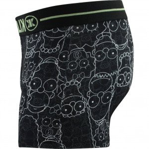 NO PUBLIK Boxer Homme FUNKY BLACK Noir Gris THE SIMPSONS