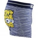 Boxer Homme BART STRIPES Bleu et Blanc