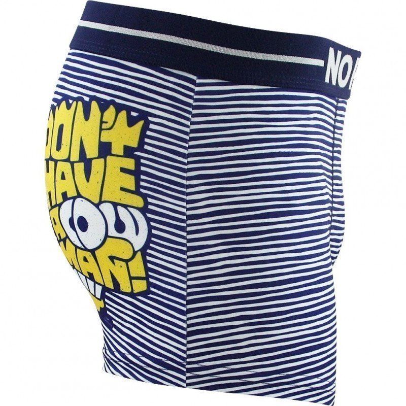 Boxer Homme BART STRIPES Bleu et Blanc